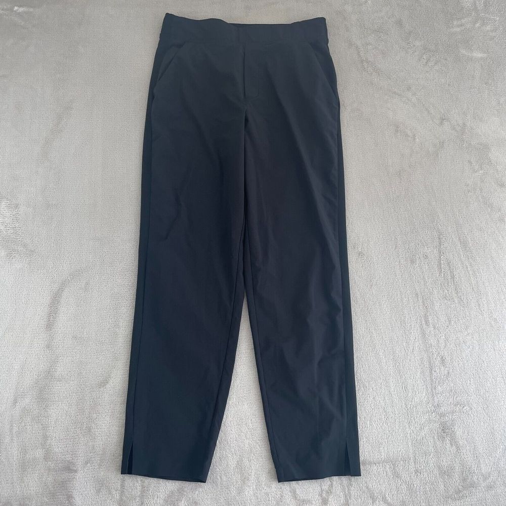 Athleta Brooklyn Mid‎ Rise Ankle Pant Black Women 6 Tailored Fit Wrinkle Resist